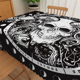 Lofaris Cool Claw Devil Skull Black Tablecloth For Dining